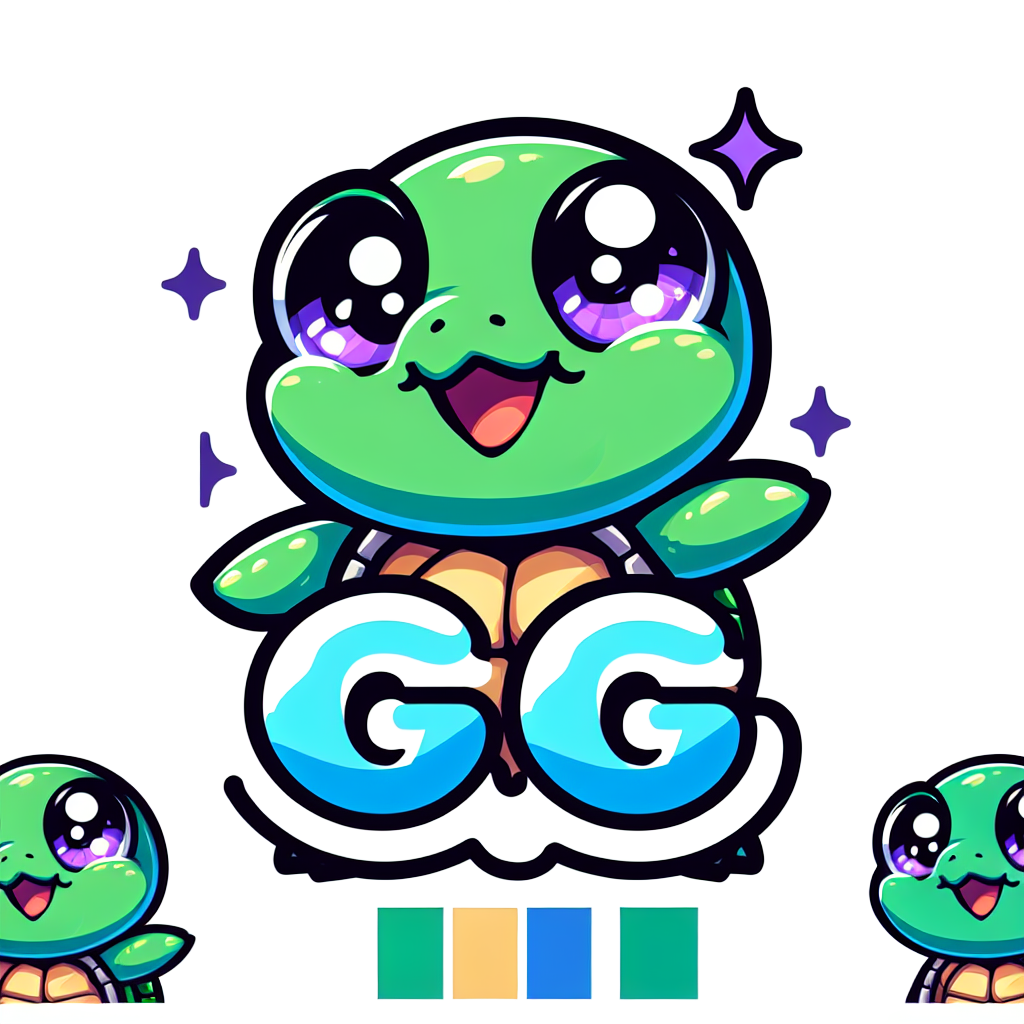 a turtle with the text GG emote