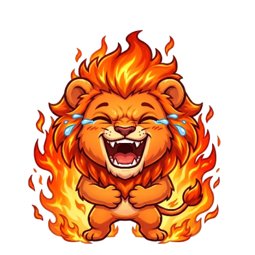Change this emote's expression to laughing hard with eyes squeezed shut, open mouth, and tears of joy. Keep the exact same character design, outfit, colors, and art style.