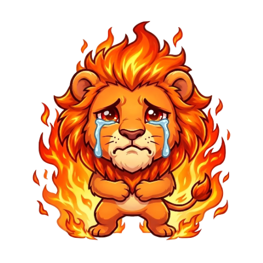 Change this emote's expression to laughing hard with eyes squeezed shut, open mouth, and tears of joy. Keep the exact same character design, outfit, colors, and art style.