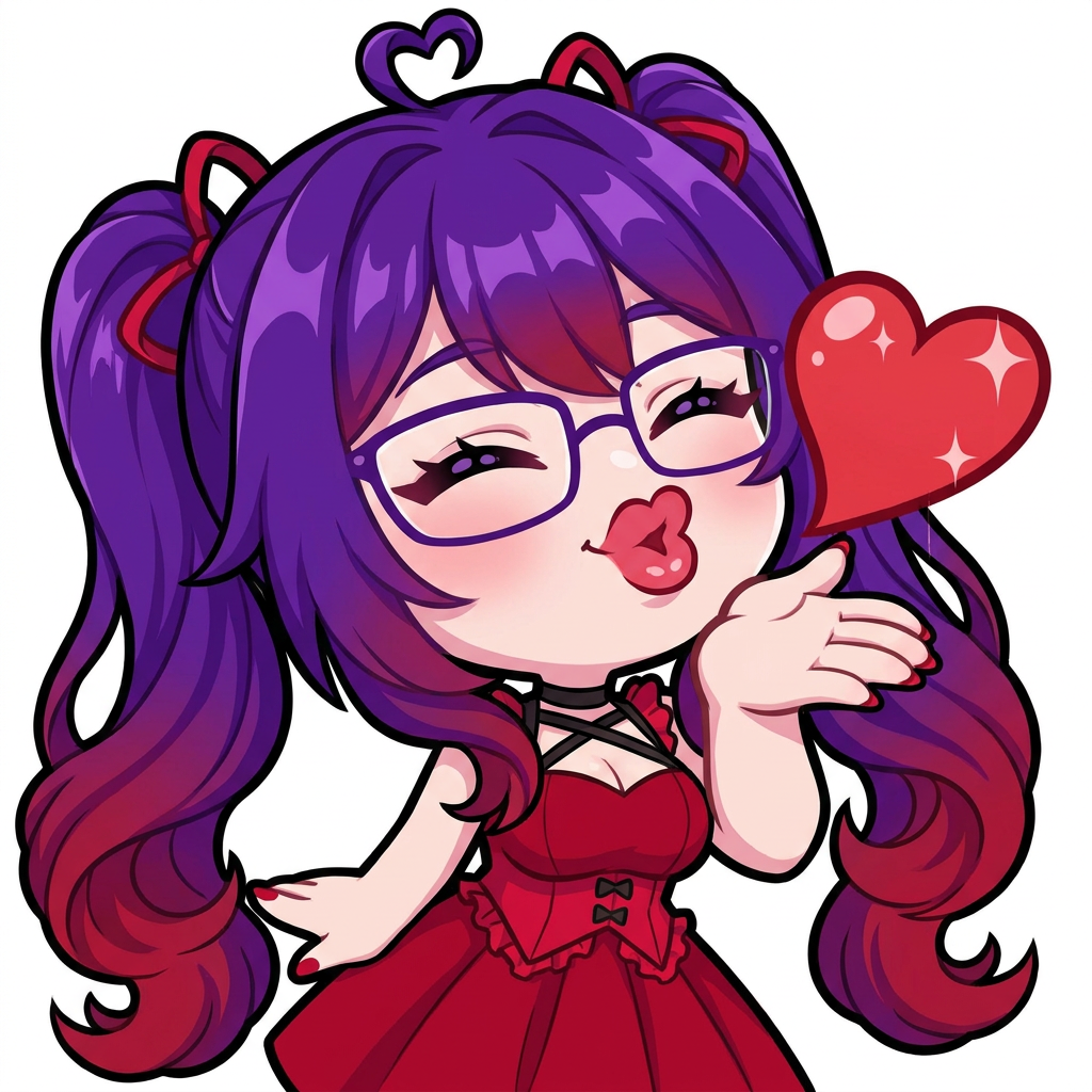 this character blowing a kiss