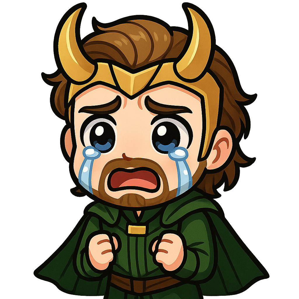 A young man, blonde / brown hair and a well-kept beard, dressed up as Loki from the finale of Marvel's Loki Season 2 with the green outfit and cape etc