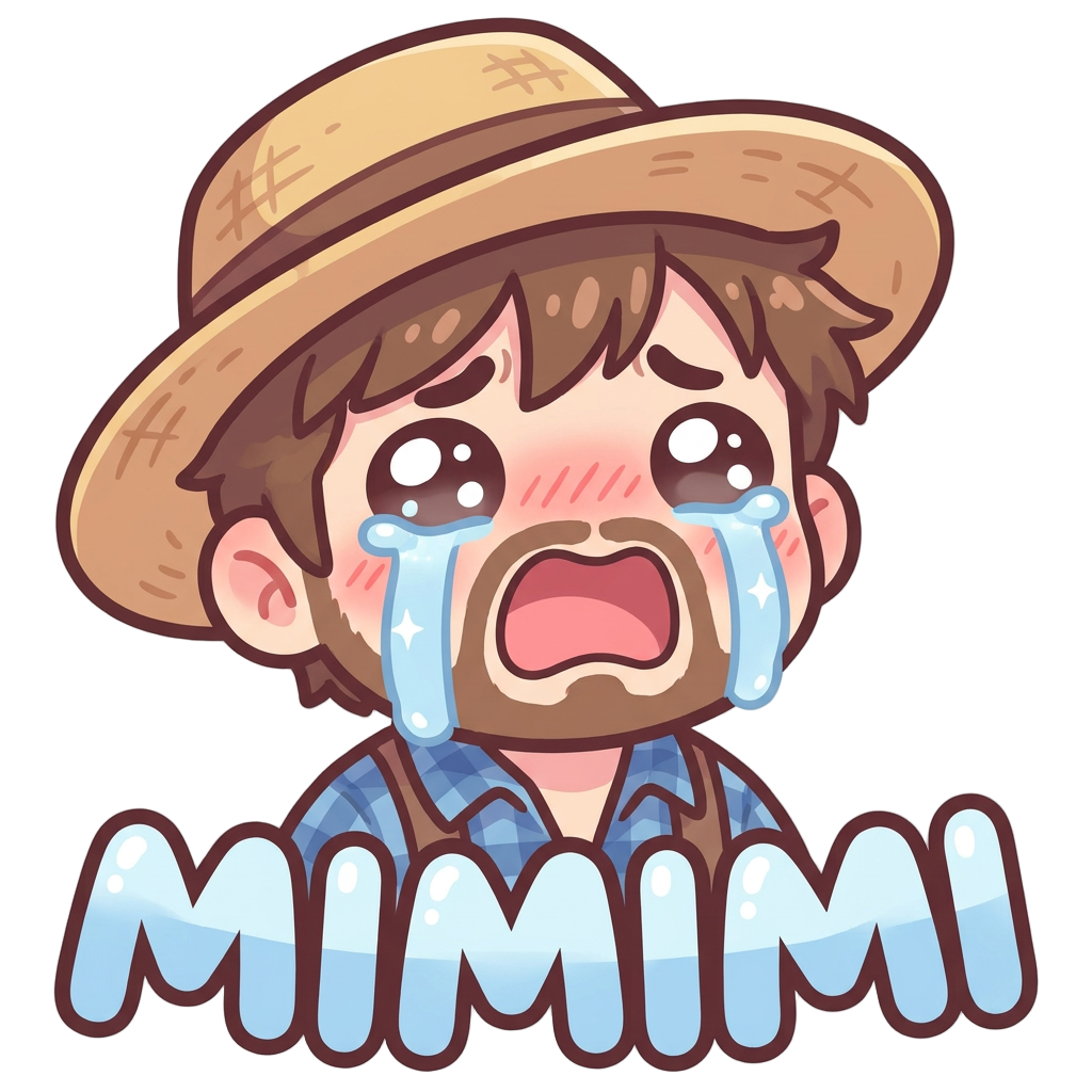 Cry emote with text mimimi