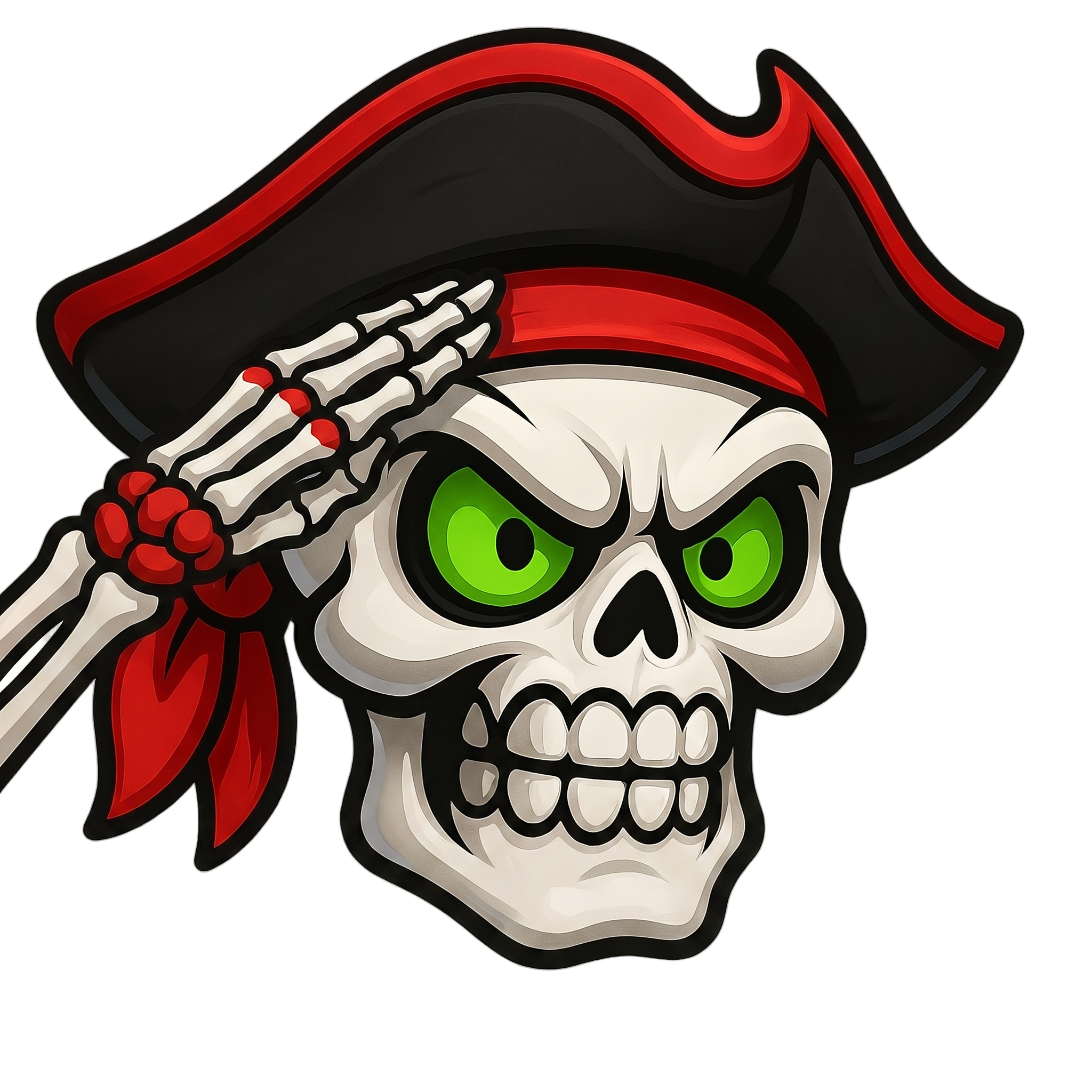 Change this emote to doing a respectful military-style salute with a serious determined expression. Keep the exact same character design, outfit, colors, and art style.