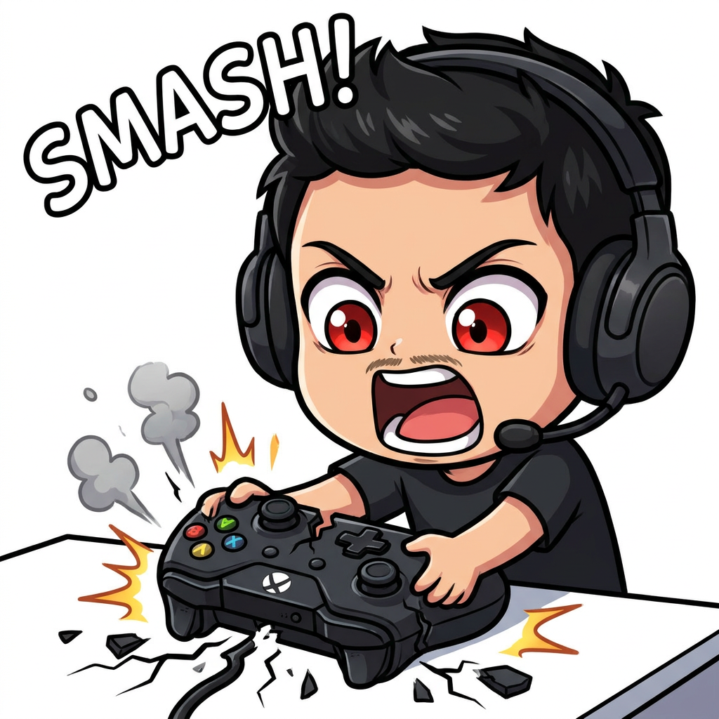 smashing xbox controller