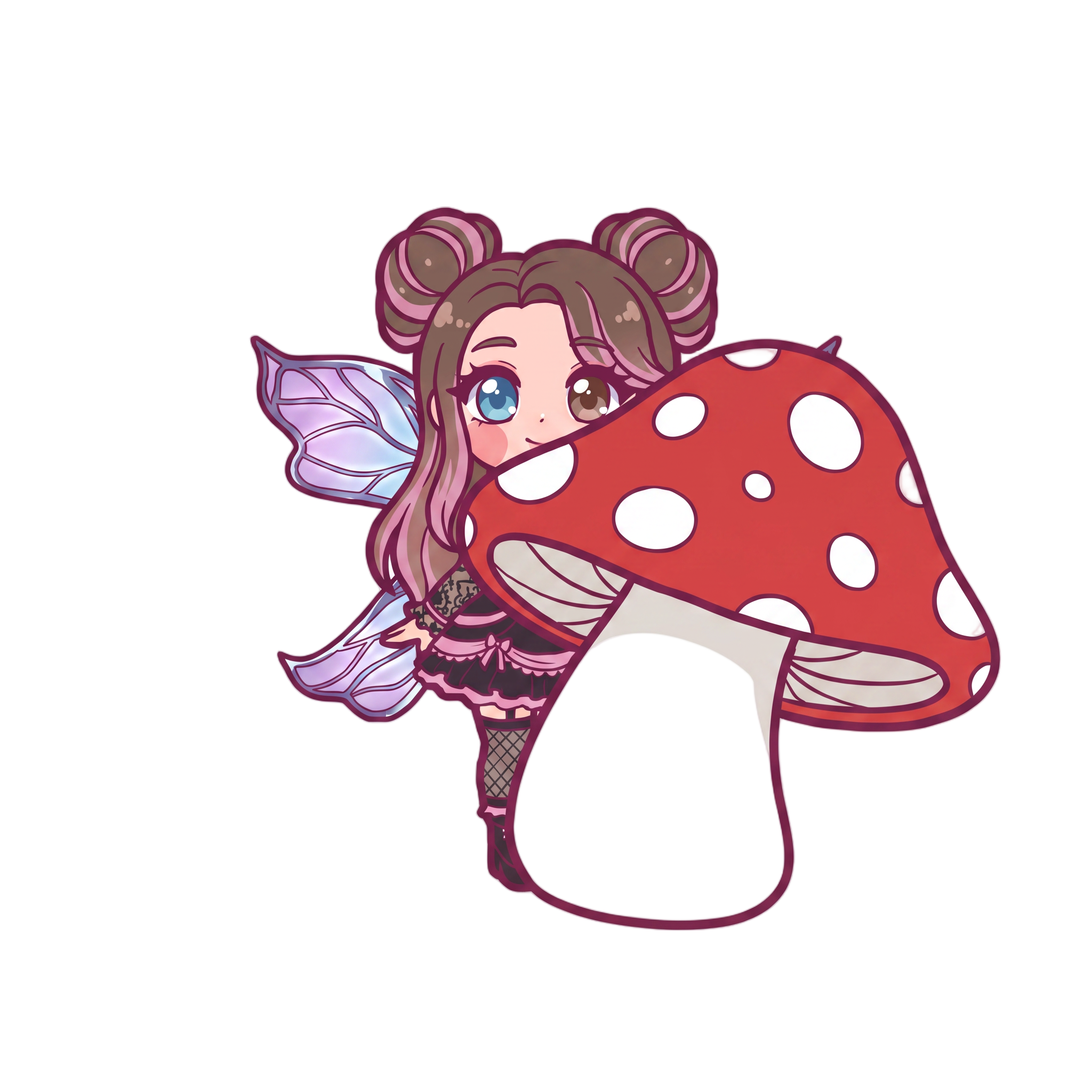 Change emote to be peeking around a mushroom