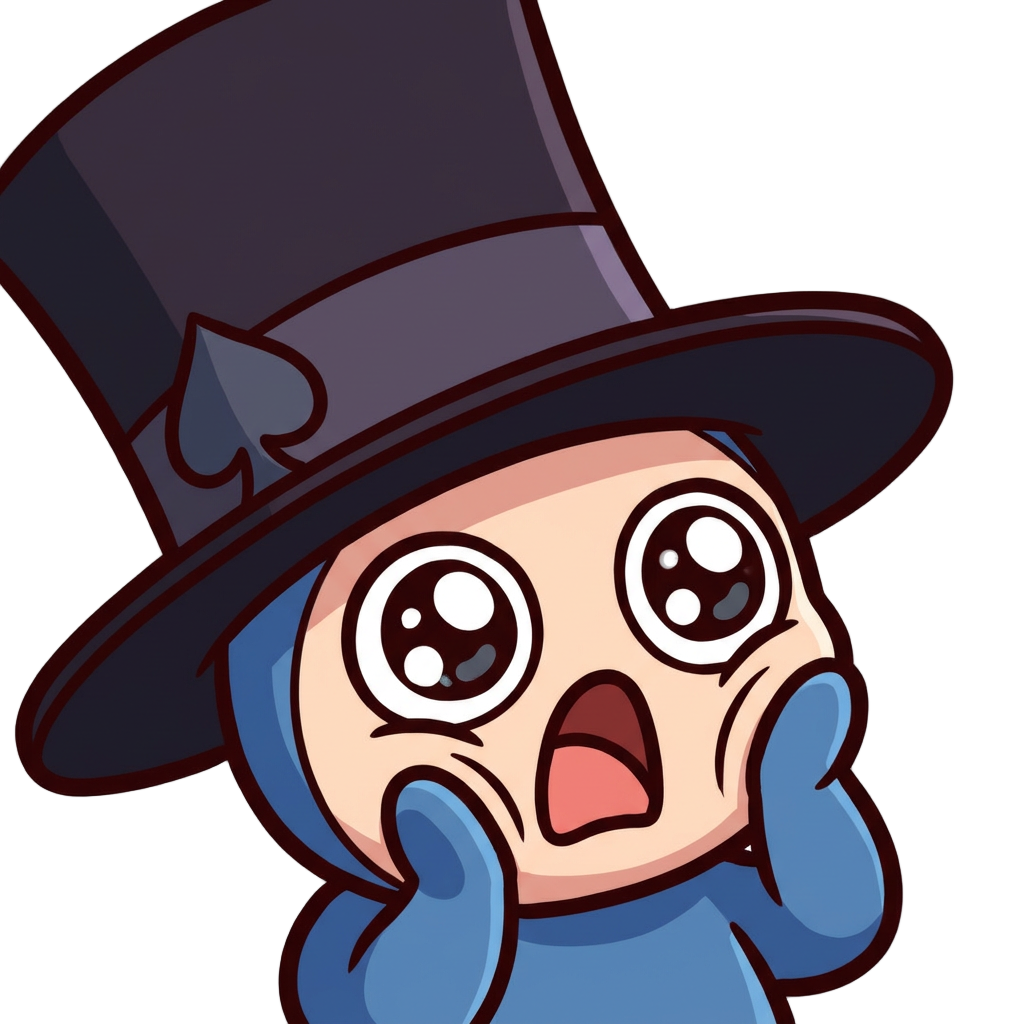 Spade with a top hat