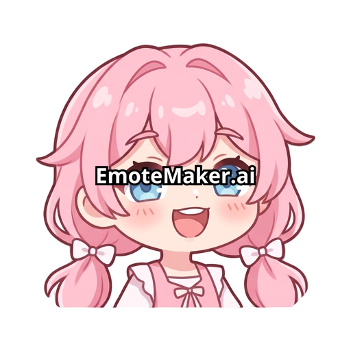 A cute girl with pink hair