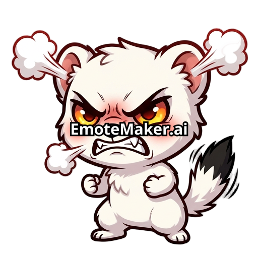 make an ermine who is mad