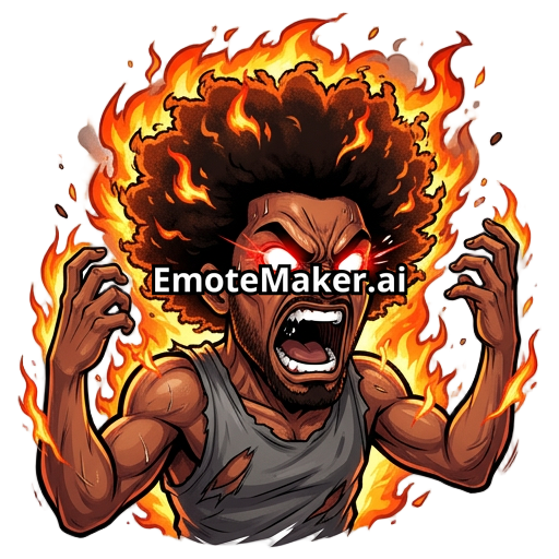 Lightskin with afro crashing out