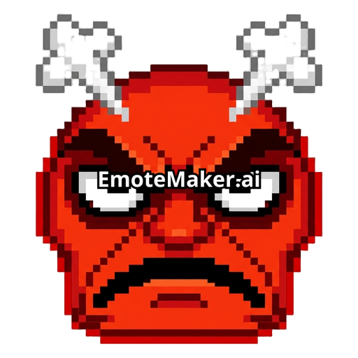 simple angry expression, consisted only of nose, mouth, eyes and eyebrows