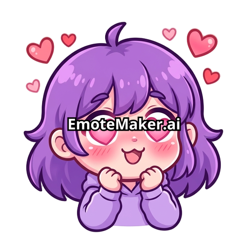 CUTE girl with purple hair