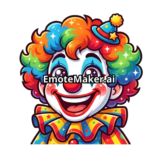 CLOWN IN VERSIONE CARTOON, MOLTO COLORATI