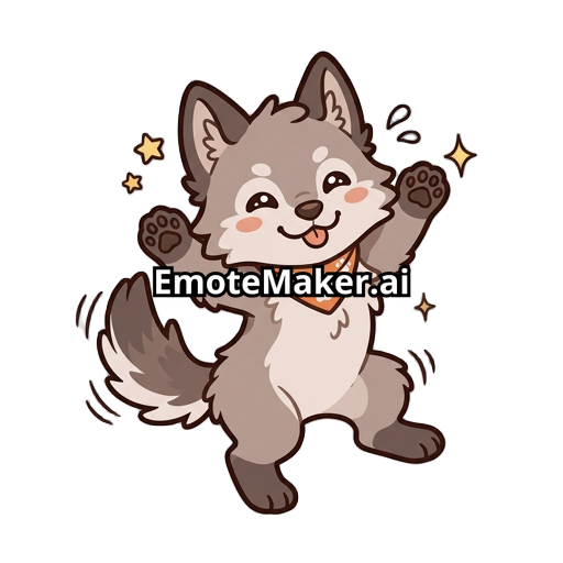 cute dog wolf wiggle dance