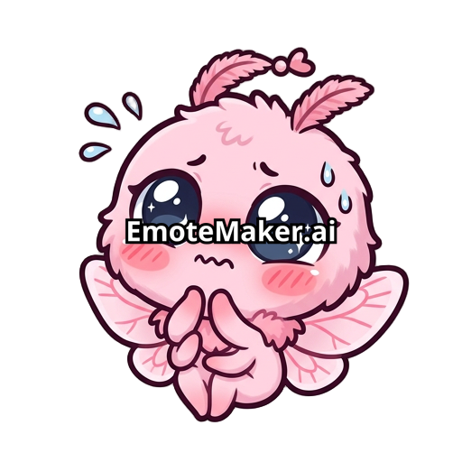 cute moth pink