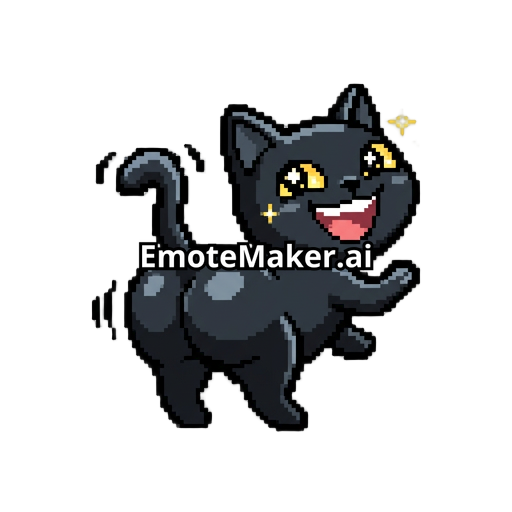 a black cat dancing with his butt