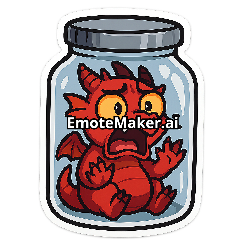 A red dragon in a jar