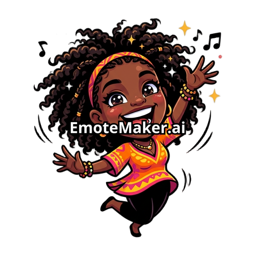 black dancing woman