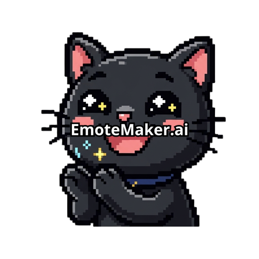 A black cat clapping