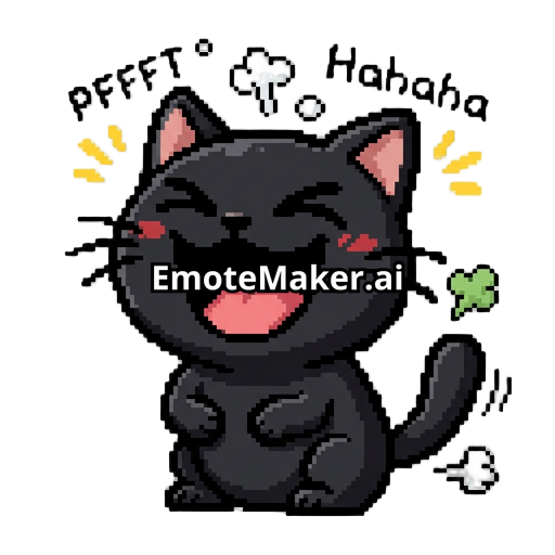 a black cat farting