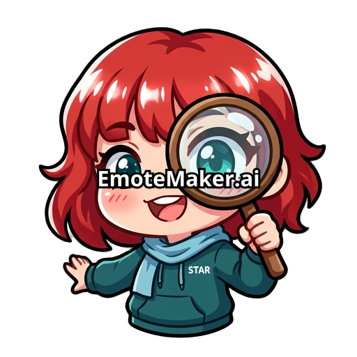 woman with short red hair holding a magnified glasss