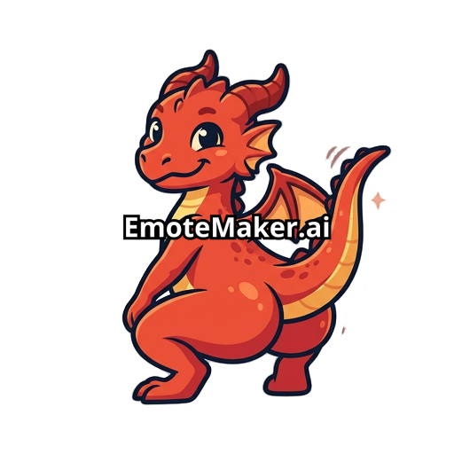 twerking cute red dragon