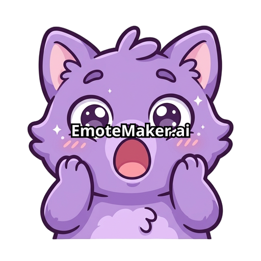A cute purple cat