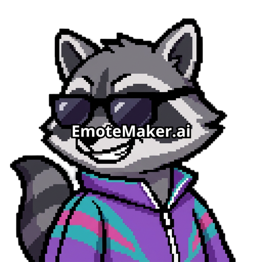 cute racoon wearing shellsuit
