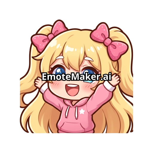 long blonde hair, blue eyes, 2 bows, cutesie