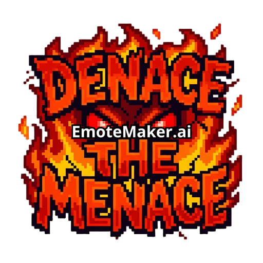 big words saying denace the menace