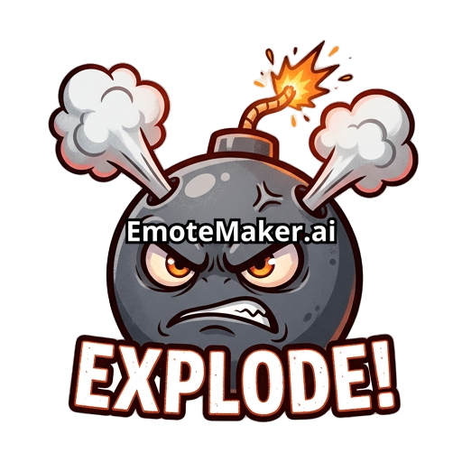 The emoji that says explode on it.