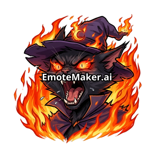 anthro black cat witch screaming
