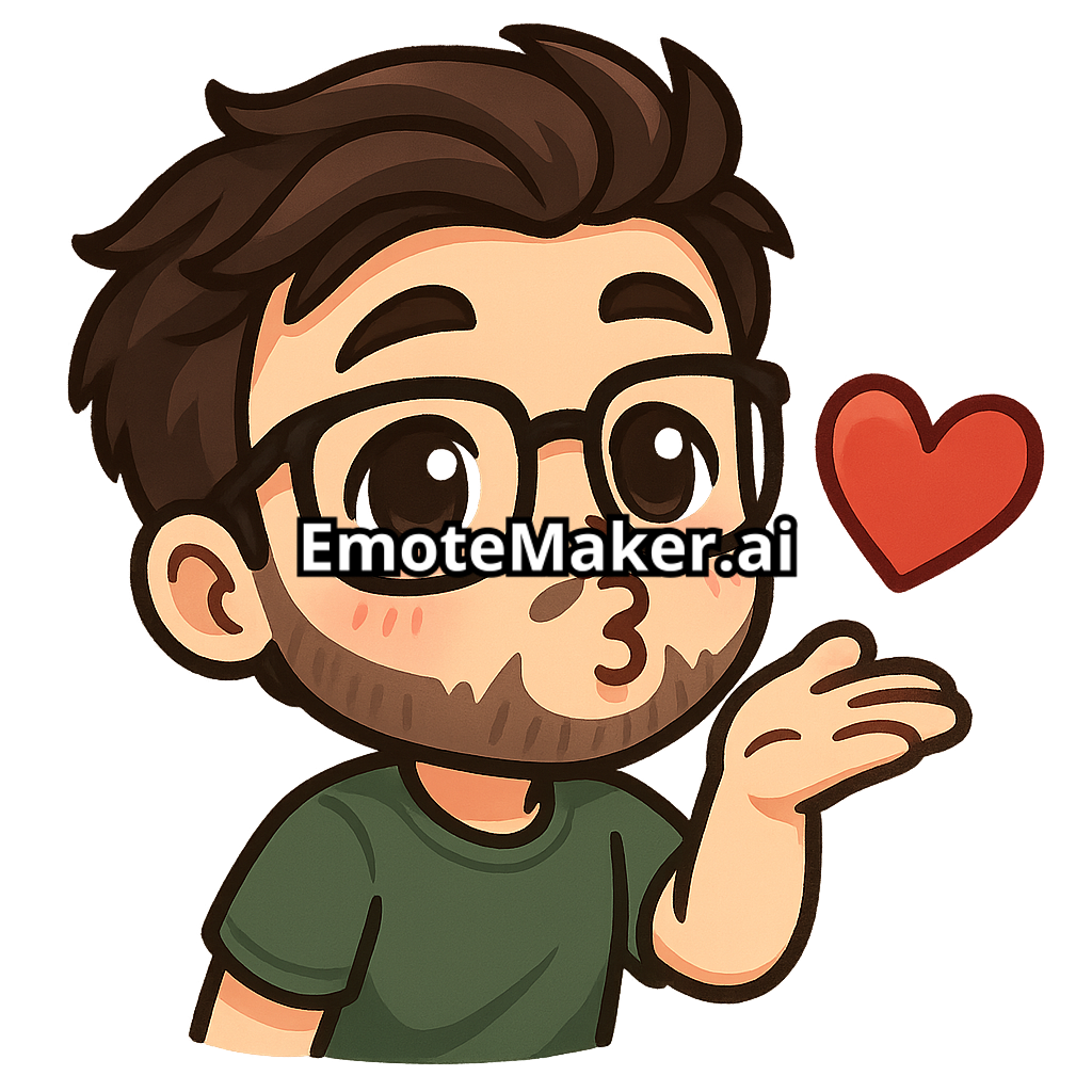 une mec chill et mignon qui envoie de l'amour sur le chat 