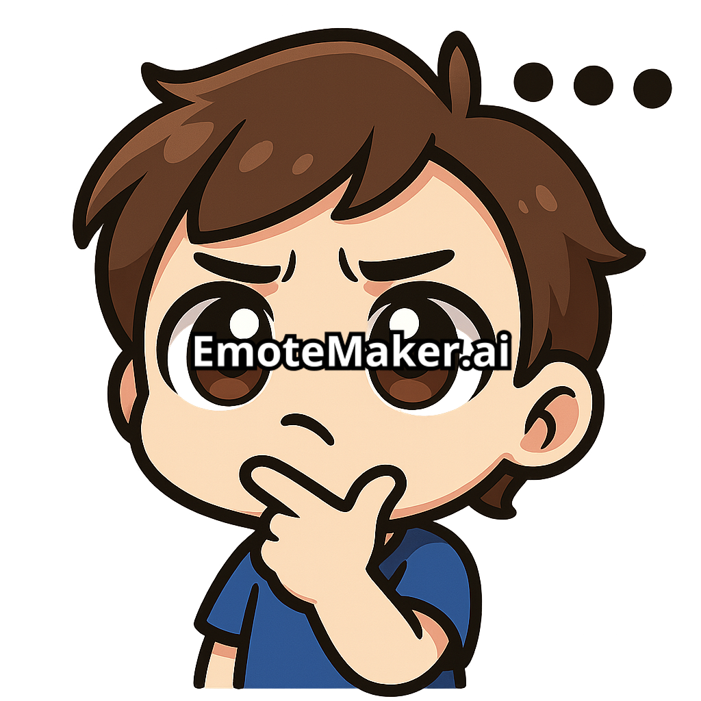 Make it into a thinking twitch animated emote with three dots above