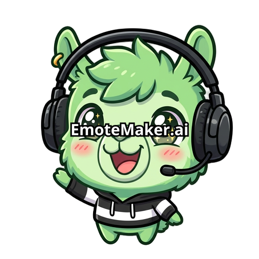 green humanoid llama wearing black headset
