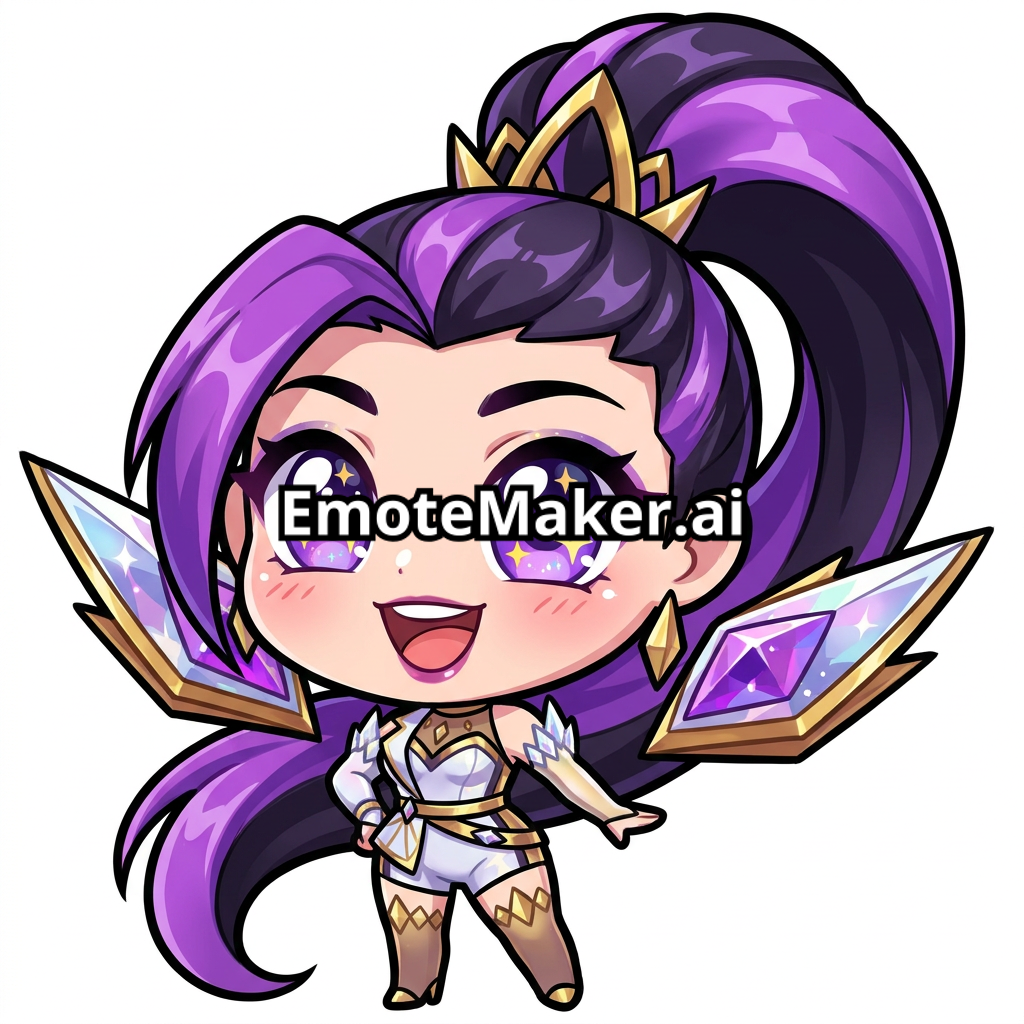 kaisa with a big cheerful smile and bright sparkling eyes