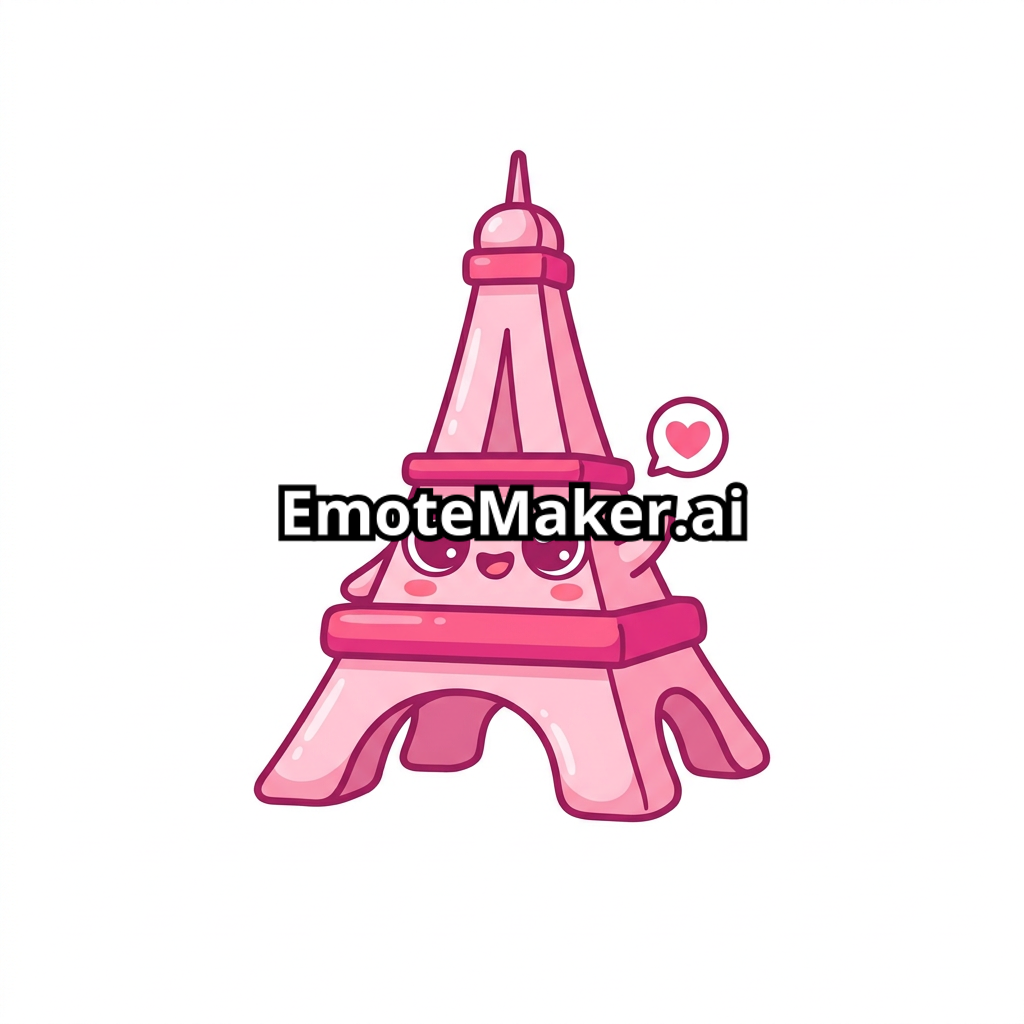 a pink eifel tower
