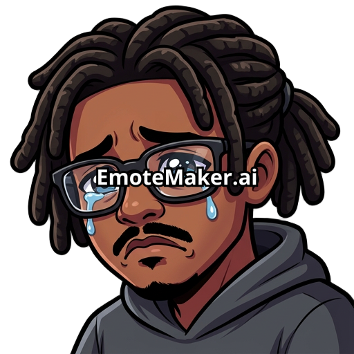 A sad dude with dreads and glasses and a mustache