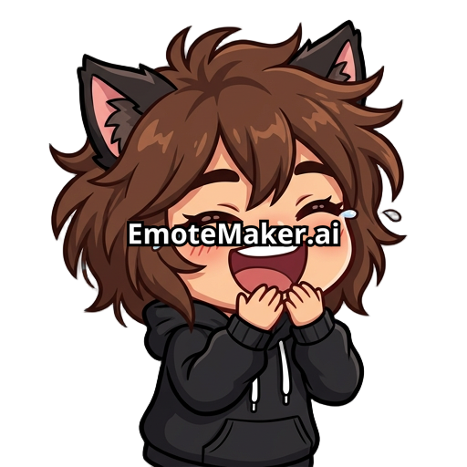 brown hair, messy hair, brown yellow eyes. with cat ears black hoodie